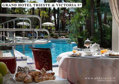Viešbutis Grand Hotel Trieste & Victoria 5*, Abano Terme. Poilsis Italijoje