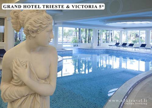 Viešbutis Grand Hotel Trieste & Victoria 5*, Abano Terme. SPA poilsis ir baseinai