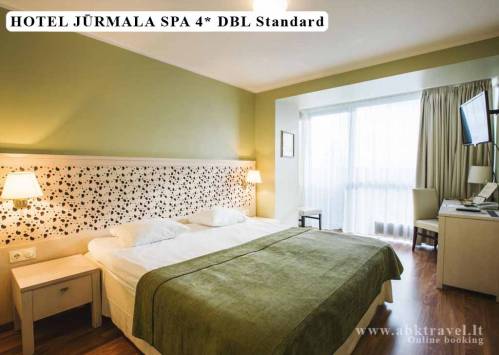 SPA viešbutis Hotel Jūrmala SPA 4*, Jūrmala. Apgyvendinimas dviviečiame standartiniame kambaryje